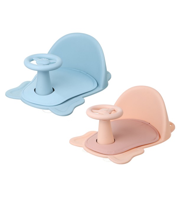 Comfortable Baby Bath Tub Ring Seat Infant Toddler Kids Anti-Slip Safety - Blue