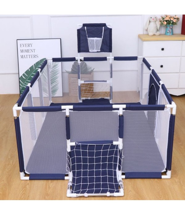 3 in 1 Baby Playpen Play Yard Outdoor Indoor Kids Activity Center +Gate Interactive Safety Tent Basketball Court Kids Furniture 