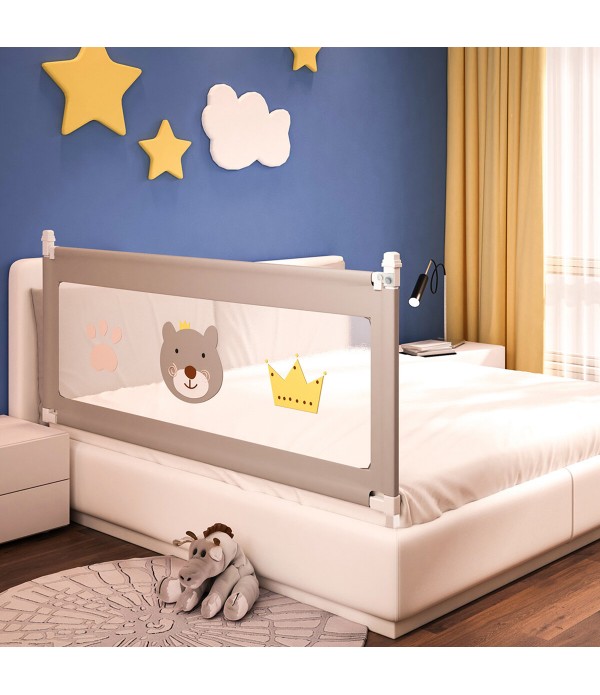 100CM Height Bed Rail/BedRail Kids Safety Cot Guard Protecte Set- 28Layer Adjust - 2m