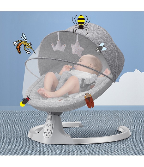 Baby bouncer, electric baby swing with music, usab...