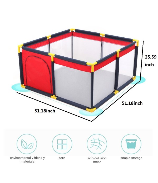 Baby Playpen Interactive Safety Indoor Gate Play Yards Tent Court Kids Furniture for Children Large Dry Pool Playground Park 0-6