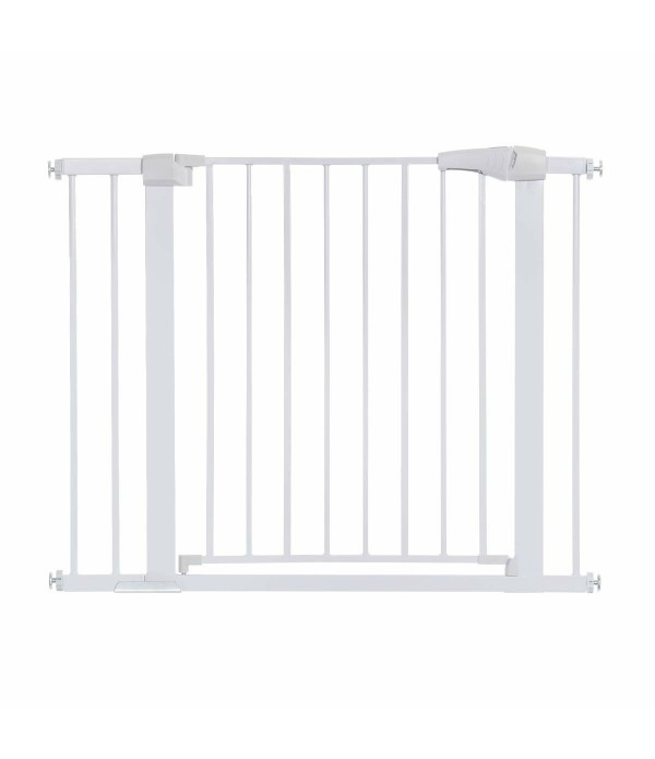 Extra Wide Baby Gate Baby Fences Kids Play Gate Large Pet Gate with Swing Door For Doorway Stairs - Black