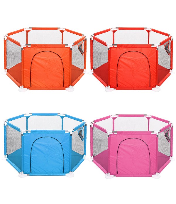 70x66CM 6 Sided Baby Playpen Interactive Safety Indoor Gate Play Yards Tent Court Kids Furniture for Children Large Dry Pool Pla