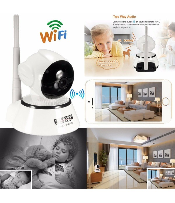 M.Way HD 1280 * 720 Baby Monitor Home Security Surveillance Camera IP Camera Wireless Mobile Remote Cameras Wireless Camera Pan 