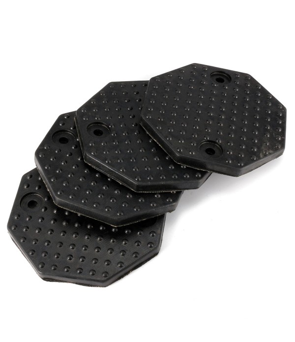 4PCS Octagon Rubber Arm Car Lift Tray Pad Accessories for Car Truck Substantial Rubber Mat