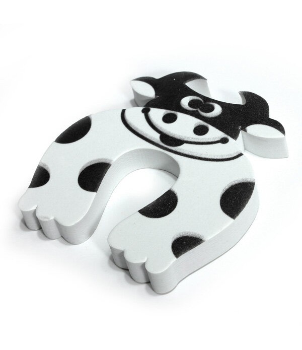 Children Safety Door Jammer Stopper Child Kids Security Protector Finger Corner Guard  - Cow