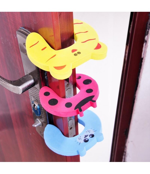 Children Safety Door Jammer Stopper Child Kids Security Protector Finger Corner Guard  - Cow