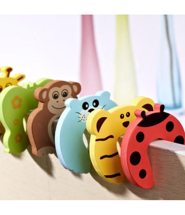 Children Safety Door Jammer Stopper Child Kids Security Protector Finger Corner Guard  - Cow