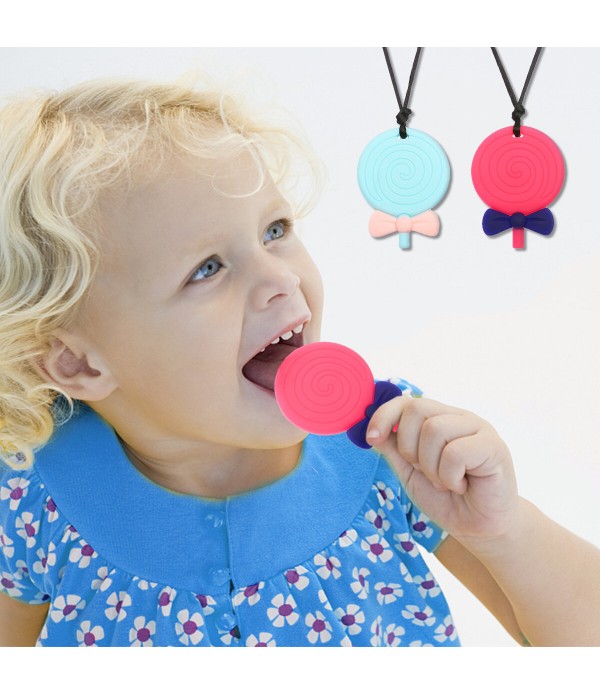 Lollipop Chewing Necklace 2 Pack Baby Playing Trai...