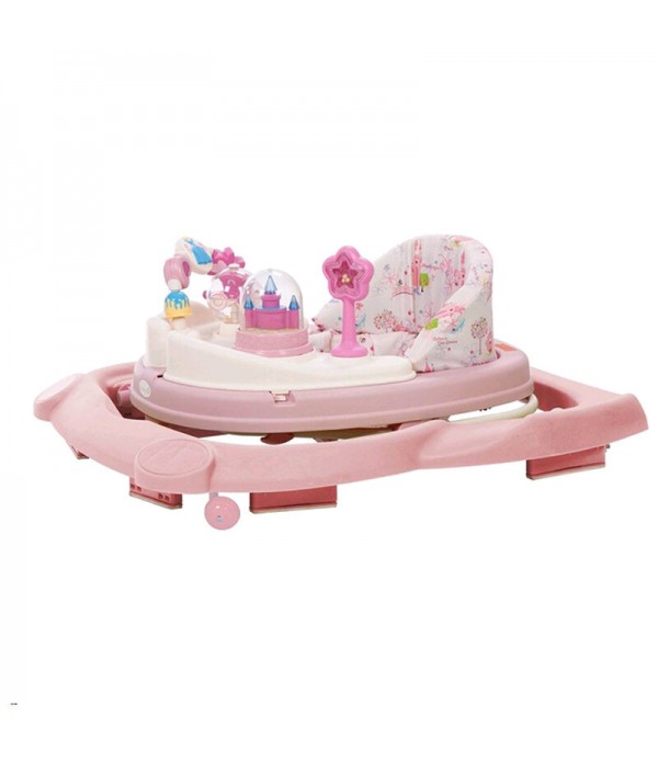 Fashion Portable Music and Lights Infant Baby Activity Walker -  Pink