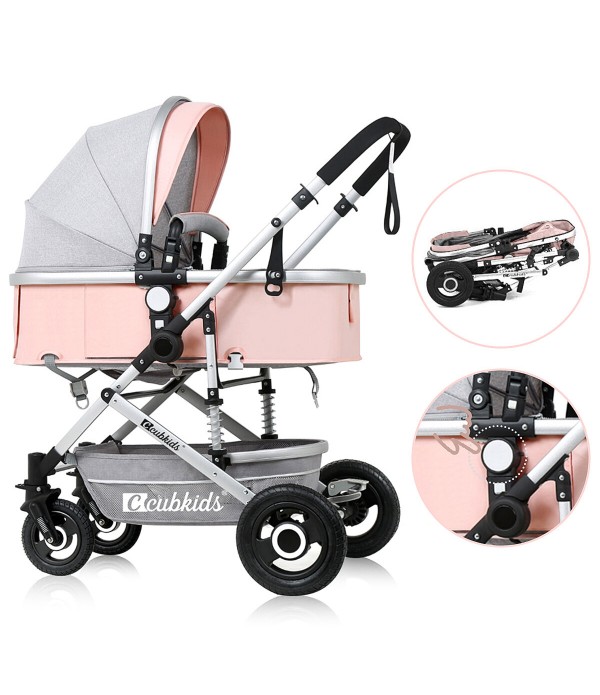 Folding Aluminum Infant Baby Stroller Kids Foldabl...