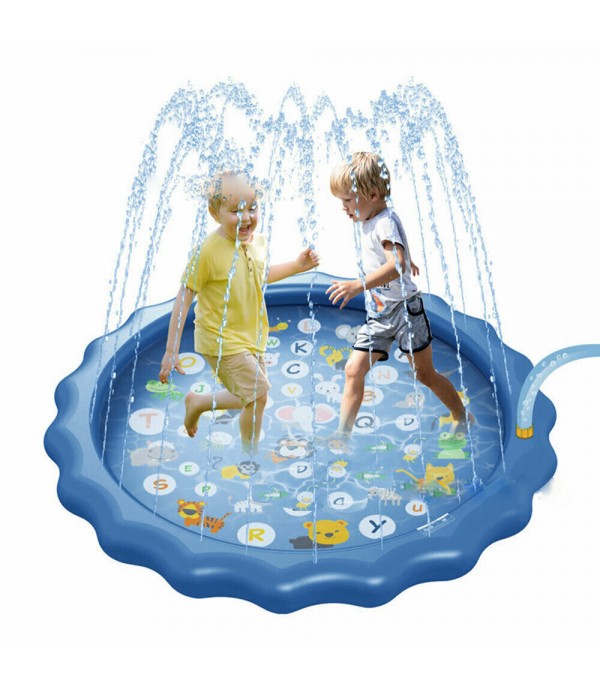 Sprinkle Play Mat Sprinkler Pad for Kids Sprinkler Pool for Children Outdoor Water Toys Learning Educational Wading Pool for Tod