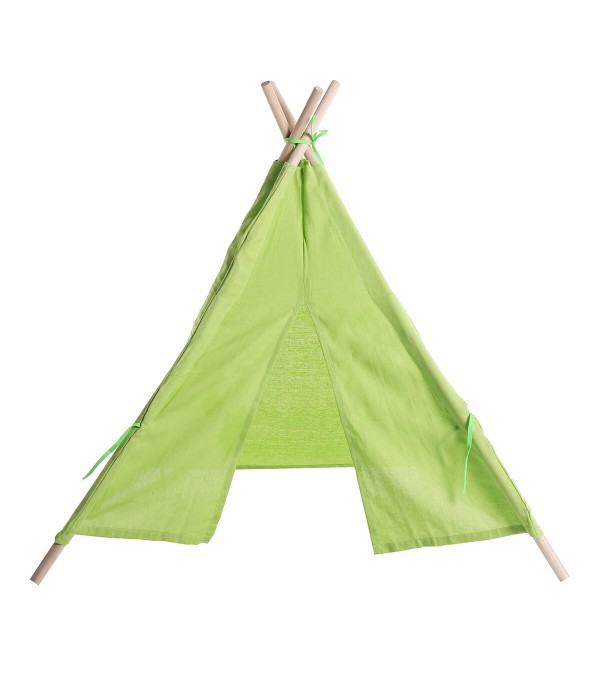 1.1m Portable Wooden Kids Play Tent Castle for Kid...