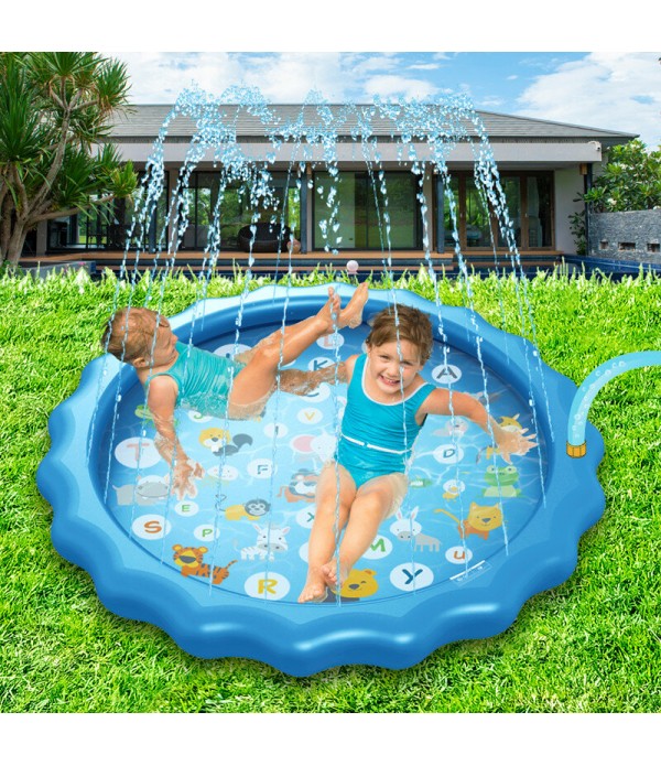 Sprinkle Play Mat Sprinkler Pad for Kids Sprinkler Pool for Children Outdoor Water Toys Learning Educational Wading Pool for Tod