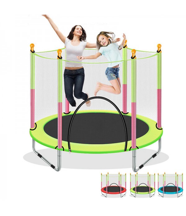 Kids Trampoline with Enclosure Safety Net Jumping ...