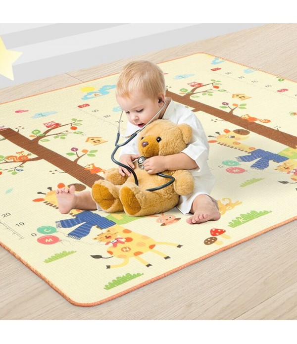 Baby Playing Mat XPE Foam Thickening Children Playmat Cartoon Non-slip Carpet - S