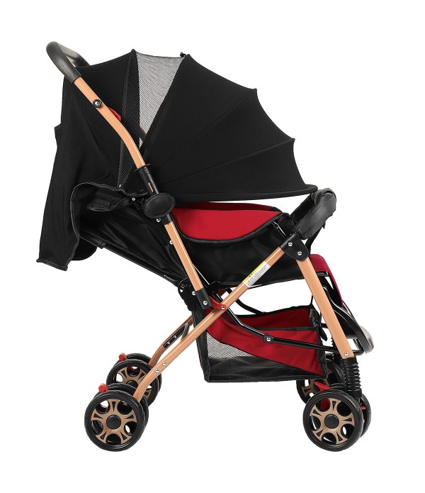 3 in 1 Foldable Baby Stroller Portable Travel Stroller Four-wheel High Land Scape Baby Stroller Three-speed Adjustment Baby Push