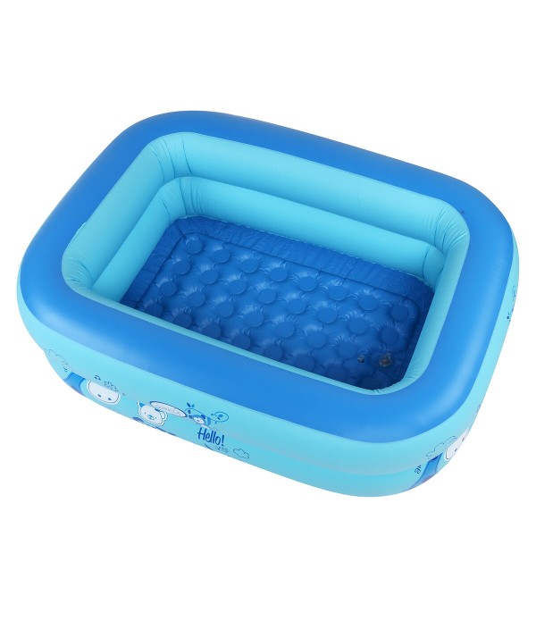 120/130/150/180/210 cm Rectangle Swimming Pool Outdoor Indoor Inflatable Adults Kids Pool BathingTub - 210CM