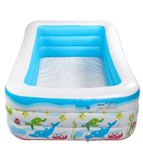 Inflatable Swimming Pool Family Childrens Kids Baby Large Water Rectangular - Type B