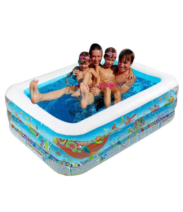 Inflatable Swimming Pool Family Childrens Kids Baby Large Water Rectangular - Type B