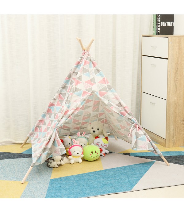 Large Teepee Tent Kids Cotton Canvas Play House Bo...