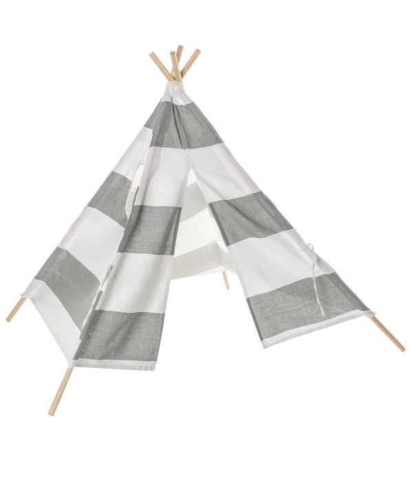 Large Teepee Tent Kids Cotton Canvas Play House Boy Girls Wigwam - Type B