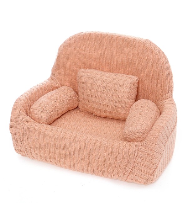 4 in1 Newborn Baby Boy Girl Photography Sofa Chair Soft Bolster Baby Seat Cushion - Beige