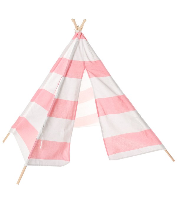 Large Teepee Tent Kids Cotton Canvas Play House Boy Girls Wigwam - Type B