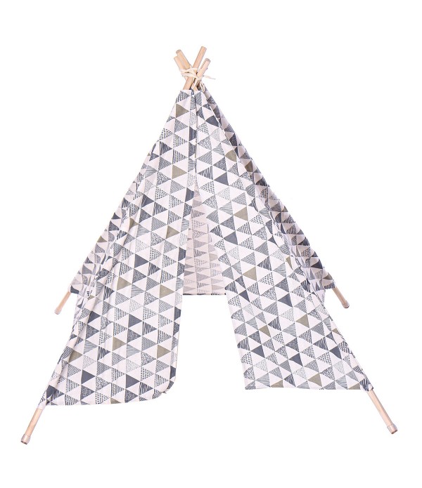 Large Cotton Linen Kids Play Tent Teepee Canvas Playhouse Indian Wigwam - Type A