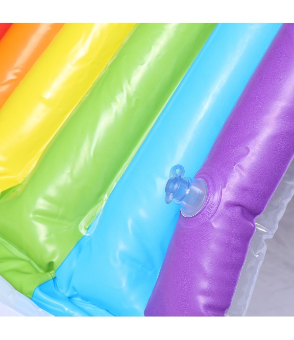 Rainbow Sunshade Summer Inflatable Swimming Pool Backyard Inflated Kids Bathtub for Swimming Supplies