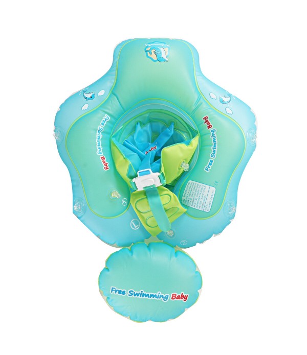 Inflatable Baby Swimming Ring Toddler Float Swim Pool Water Seat Canopy - L