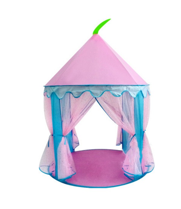 Children Kids Teepee Play Tent Princess Castle Girls Playhouse Indoor - Blue