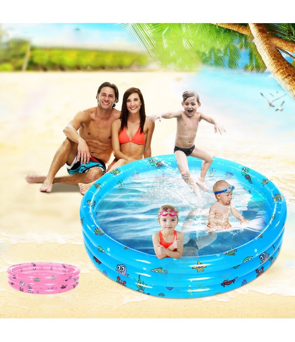 3Layer Summer Kids Swimming Pool Children Water Paddling Activity Inflatable Fun Playing Pool Children's Folding Tub Basin Baby 