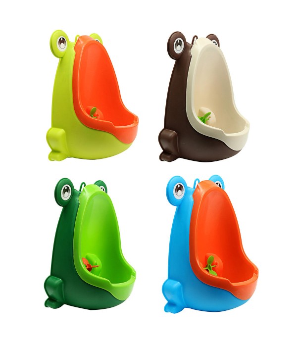 Fashion Frog Boy Baby Toilet Training Children Kids Potty Urinal Pee Trainer Urine Bathroom Accessories Home Decor - Coffee