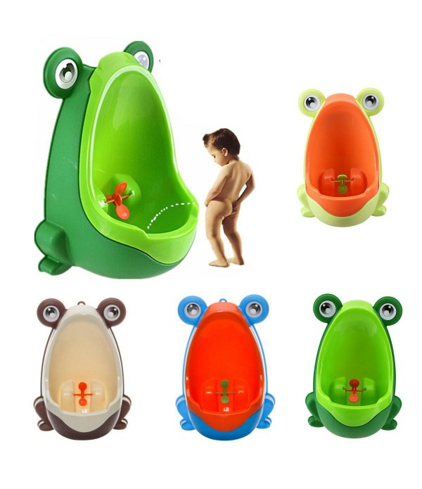 Fashion Frog Boy Baby Toilet Training Children Kids Potty Urinal Pee Trainer Urine Bathroom Accessories Home Decor - Coffee