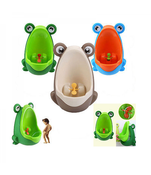 Fashion Frog Boy Baby Toilet Training Children Kids Potty Urinal Pee Trainer Urine Bathroom Accessories Home Decor - Coffee