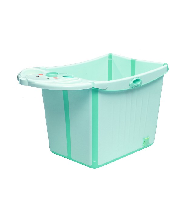 Kids Large Foldable Anti-slip Bath Tub Baby Long-term Temperature Locking Bucket - Green