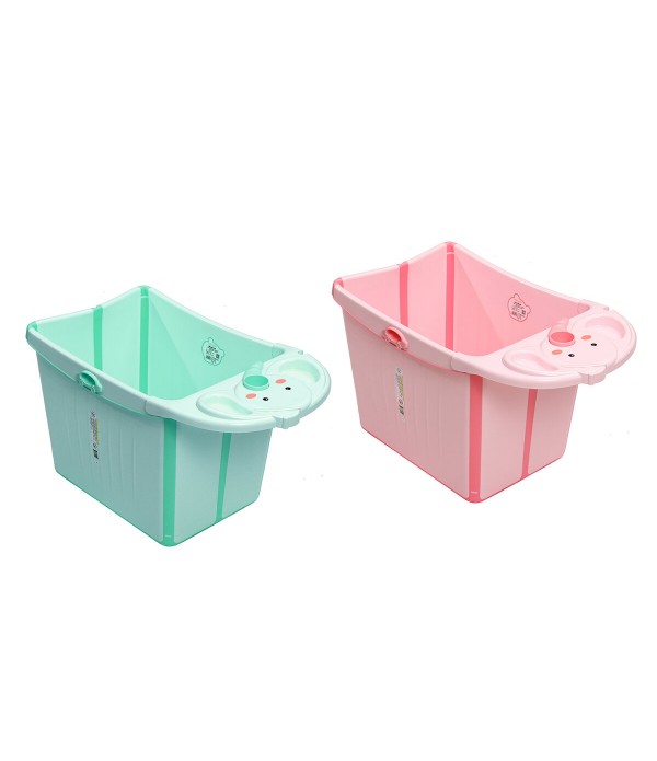 Kids Large Foldable Anti-slip Bath Tub Baby Long-t...