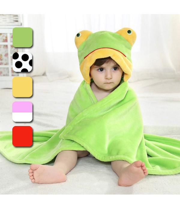 Cute Animal Cartoon Baby Infant Wrap Parisarc Soft Flannel Blanket Quilt Bathrobe - Bird