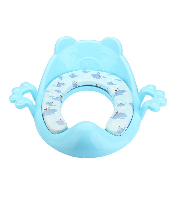 Baby Toilet Trainer Cute Cartoons Safe Handles Kids Toddler Potty Chair Seat Baby Potties Seat - Green