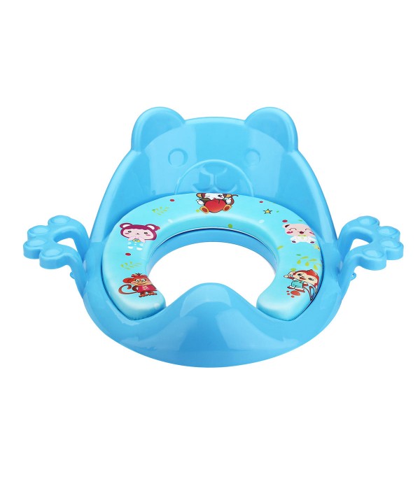 Baby Toilet Trainer Cute Cartoons Safe Handles Kids Toddler Potty Chair Seat Baby Potties Seat - Green