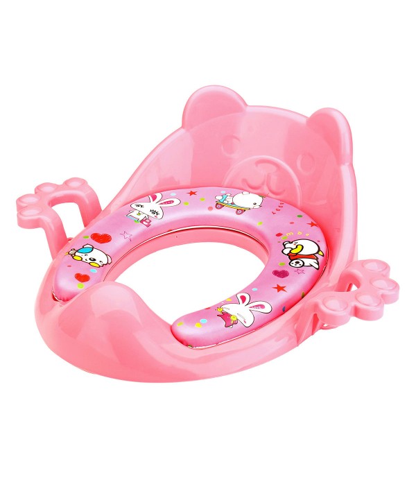 Baby Toilet Trainer Cute Cartoons Safe Handles Kids Toddler Potty Chair Seat Baby Potties Seat - Green