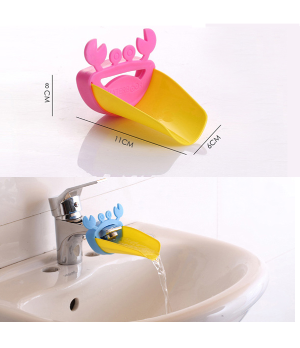 Baby Children Cartoon Crab Faucet Extender Hand Washing Device - 3