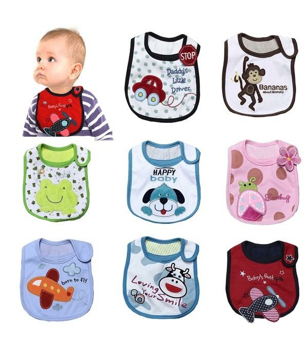 Baby 3 Layer Cotton Napkin Saliva Towel Lunch Bibs Waterproof - Dog