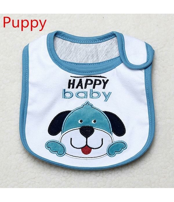 Baby 3 Layer Cotton Napkin Saliva Towel Lunch Bibs Waterproof - Dog