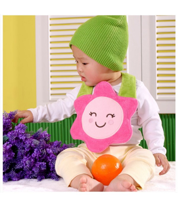 Baby Infant Cartoon Bib Waterproof Girl Boy Cotton...