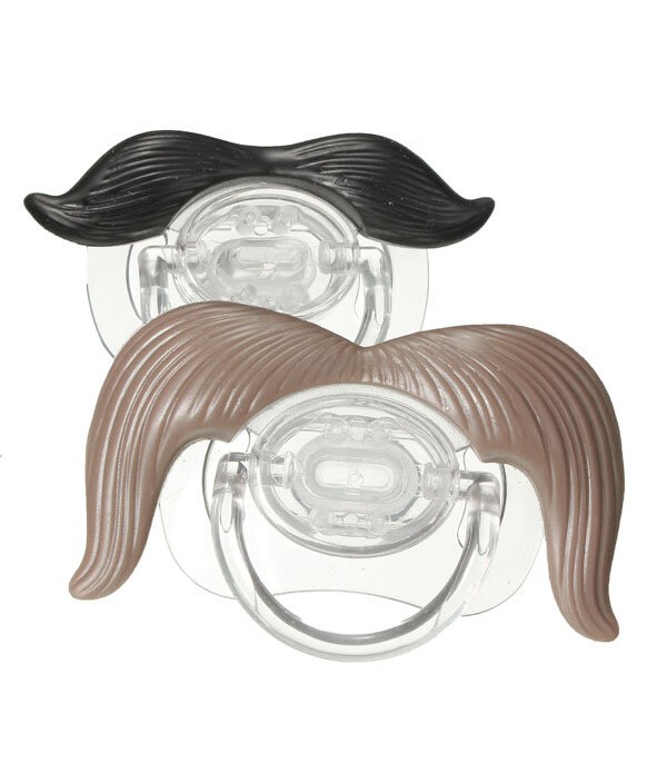 Cute Funny Mustache Baby Boy Girl Infant Dummy Pacifier Orthodontic Nipple Beard - 01