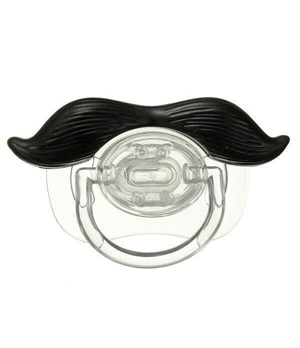 Cute Funny Mustache Baby Boy Girl Infant Dummy Pacifier Orthodontic Nipple Beard - 01