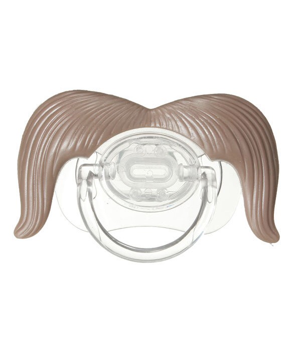 Cute Funny Mustache Baby Boy Girl Infant Dummy Pacifier Orthodontic Nipple Beard - 01