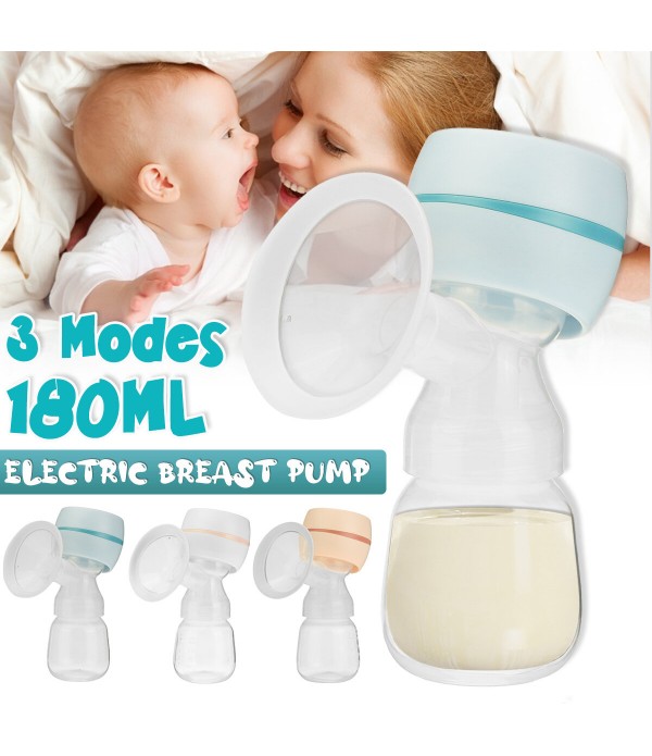 Electric Breast Pump Breast Massager Mute Milk Feeding Collector Portable Baby Breastfeeding Bottle Lactation Soft Painless - Pi